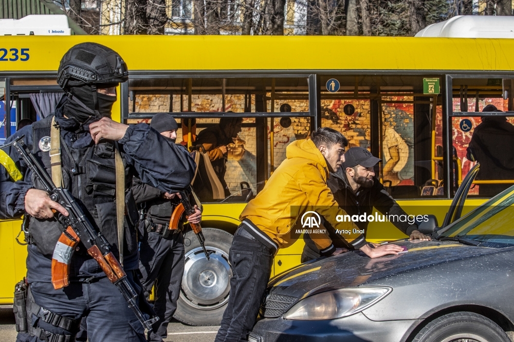 Las medidas de seguridad se han intensificado en Kiev, Ucrania