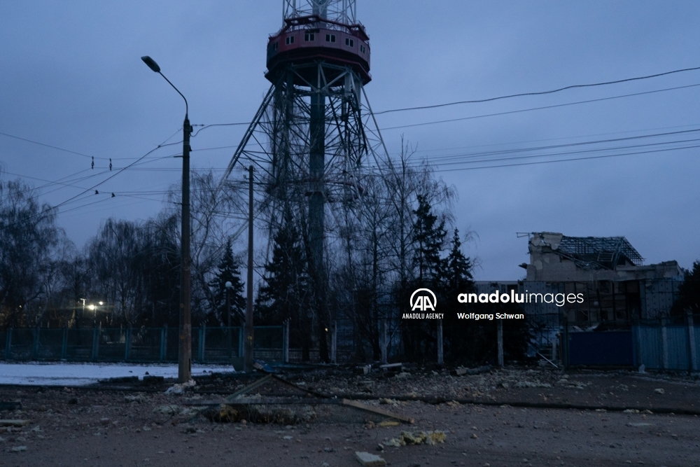 Rusia impactó con un cohete torre de televisión en Kiev