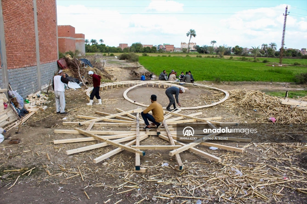 Обработливото земјиште во Египет се наводнува со традиционални тркала повеќе од 2.000 години ​​​​​​​