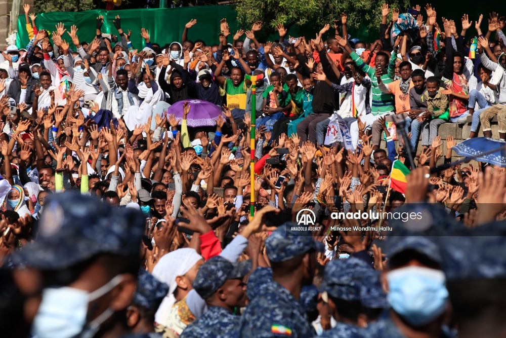 Celebración del aniversario 126 de la Batalla de Adua, en la que Etiopía venció a Italia