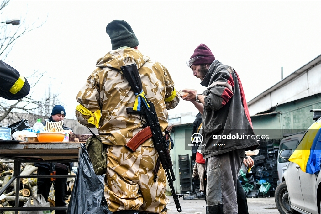 Ukrayna'nın Zaporozhye kentinde savunma merkezi kuruldu