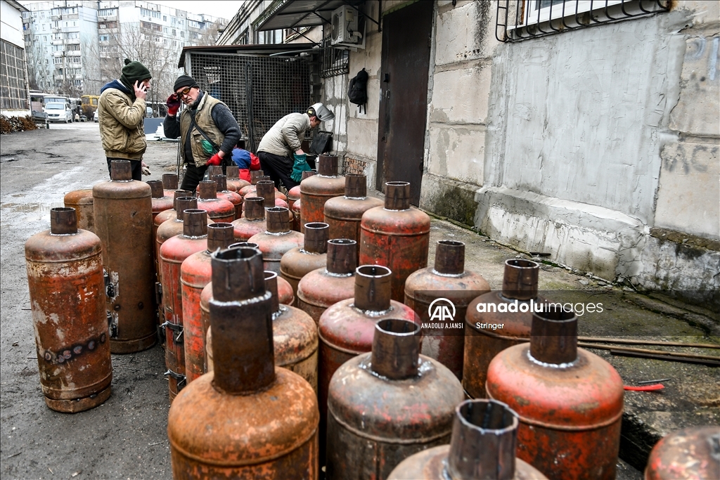 Ukrayna'nın Zaporozhye kentinde savunma merkezi kuruldu