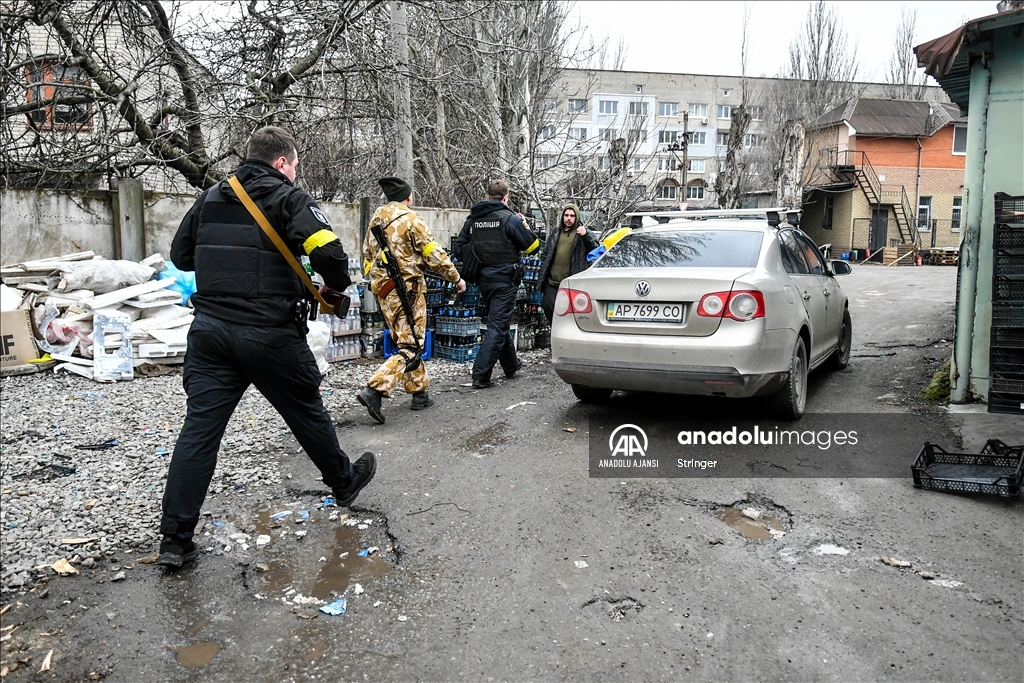 Ukrayna'nın Zaporozhye kentinde savunma merkezi kuruldu