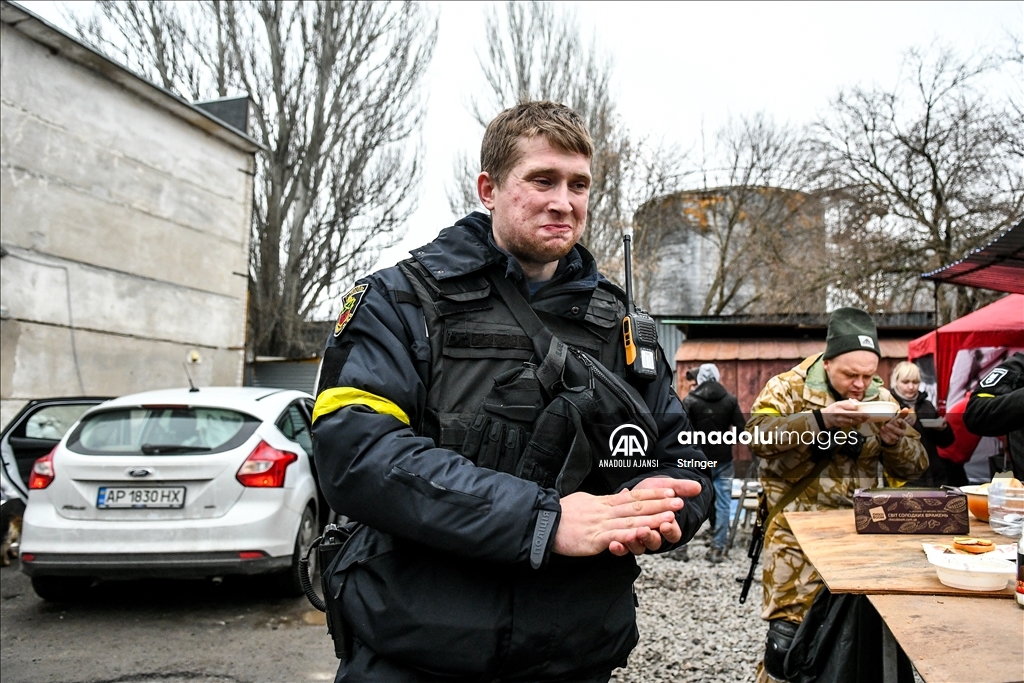 Ukrayna'nın Zaporozhye kentinde savunma merkezi kuruldu