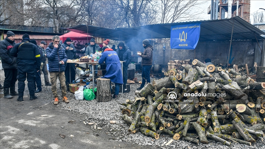 Ukrayna'nın Zaporozhye kentinde savunma merkezi kuruldu