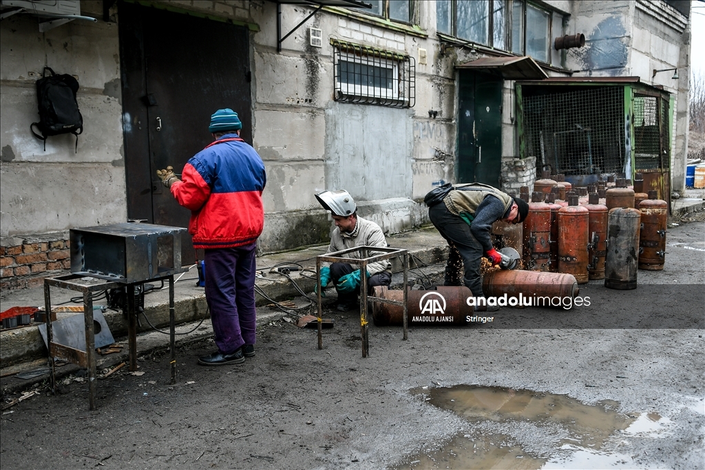 Ukrayna'nın Zaporozhye kentinde savunma merkezi kuruldu