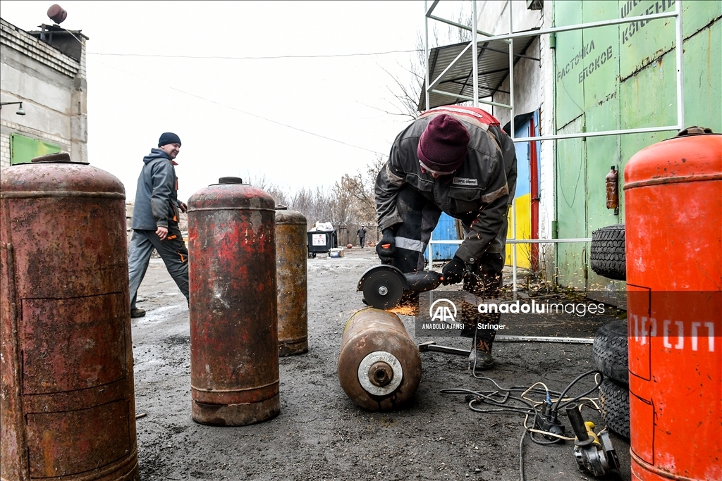 Ukrayna'nın Zaporozhye kentinde savunma merkezi kuruldu