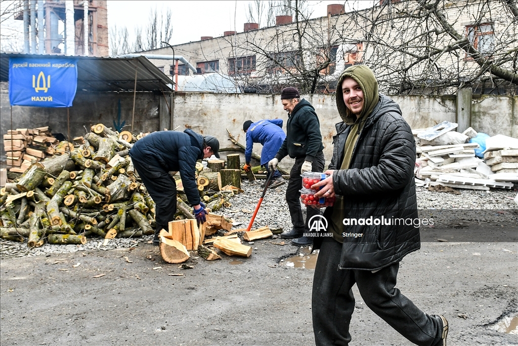 Ukrayna'nın Zaporozhye kentinde savunma merkezi kuruldu