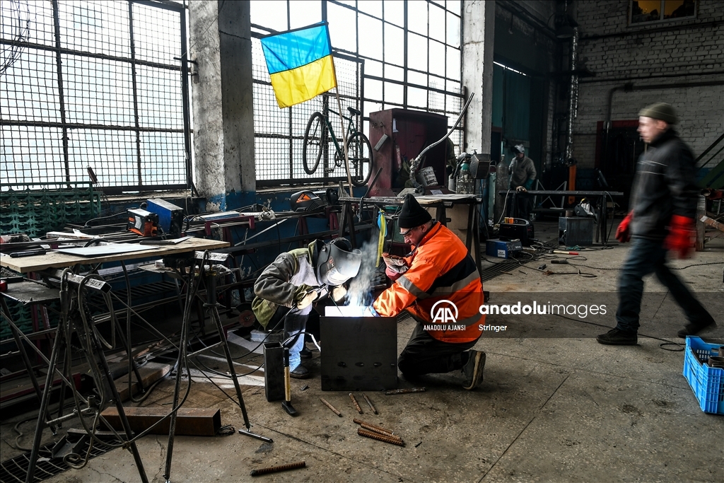 Ukrayna'nın Zaporozhye kentinde savunma merkezi kuruldu