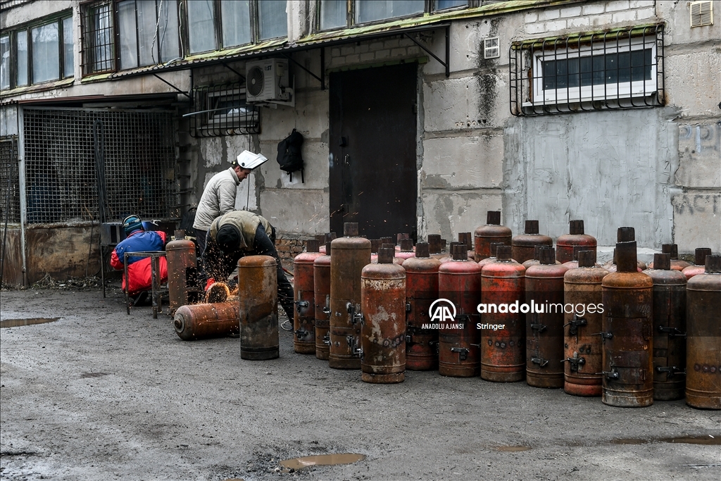 Ukrayna'nın Zaporozhye kentinde savunma merkezi kuruldu