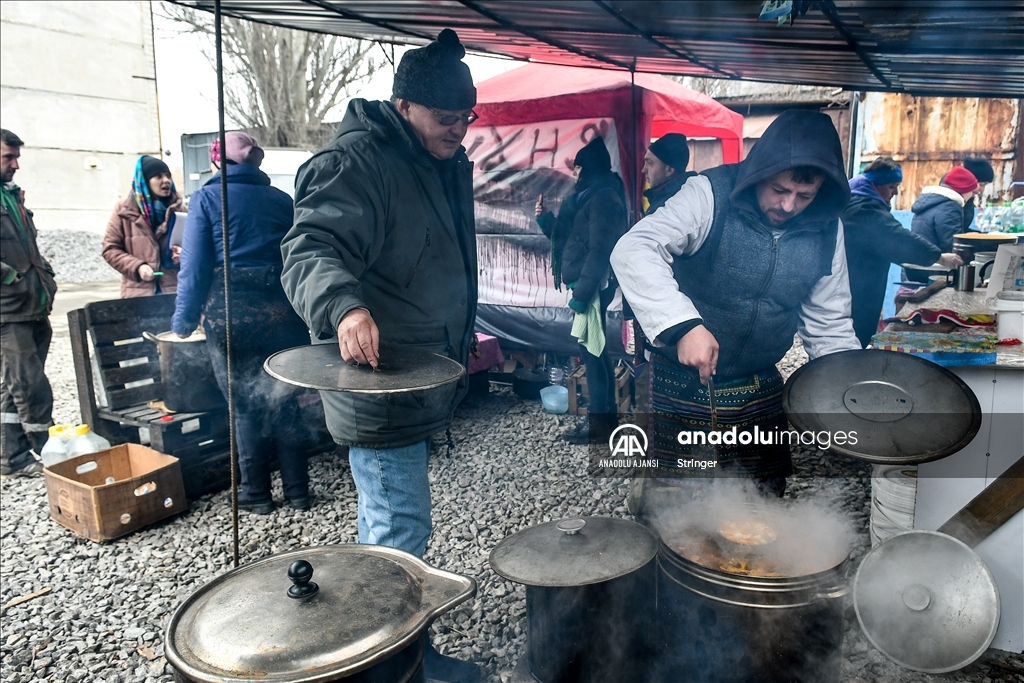 Ukrayna'nın Zaporozhye kentinde savunma merkezi kuruldu