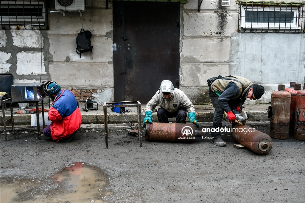 Ukrayna'nın Zaporozhye kentinde savunma merkezi kuruldu