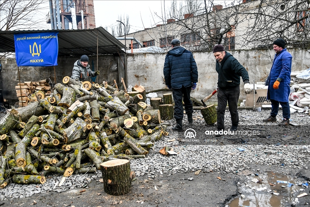 Ukrayna'nın Zaporozhye kentinde savunma merkezi kuruldu