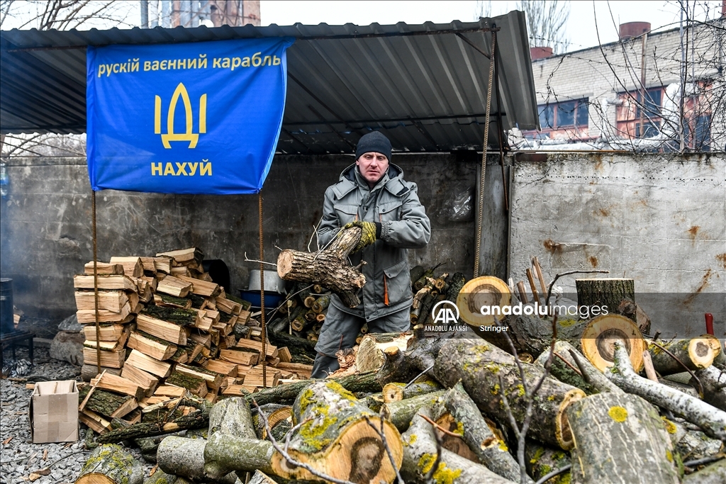 Ukrayna'nın Zaporozhye kentinde savunma merkezi kuruldu