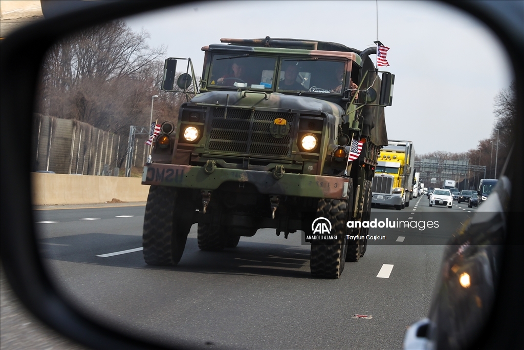 Kovid-19 kısıtlamalarını protesto eden kamyoncular Washington'da