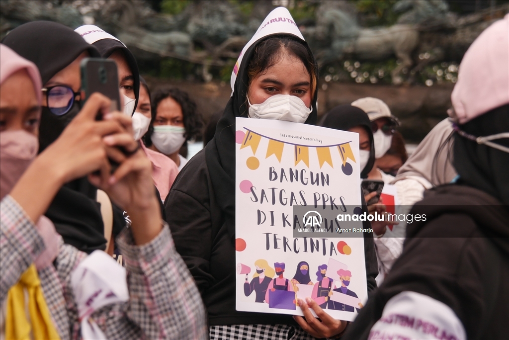 Peringatan Hari Perempuan Internasional Di Jakarta - Anadolu Ajansı