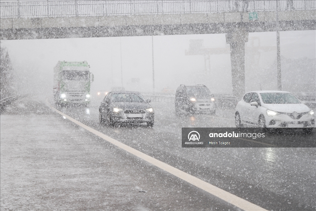 İstanbul'da kar yağışı
