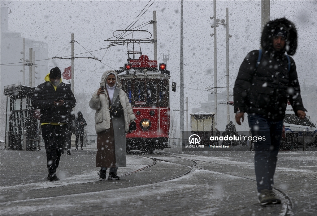 İstanbul'da kar yağışı