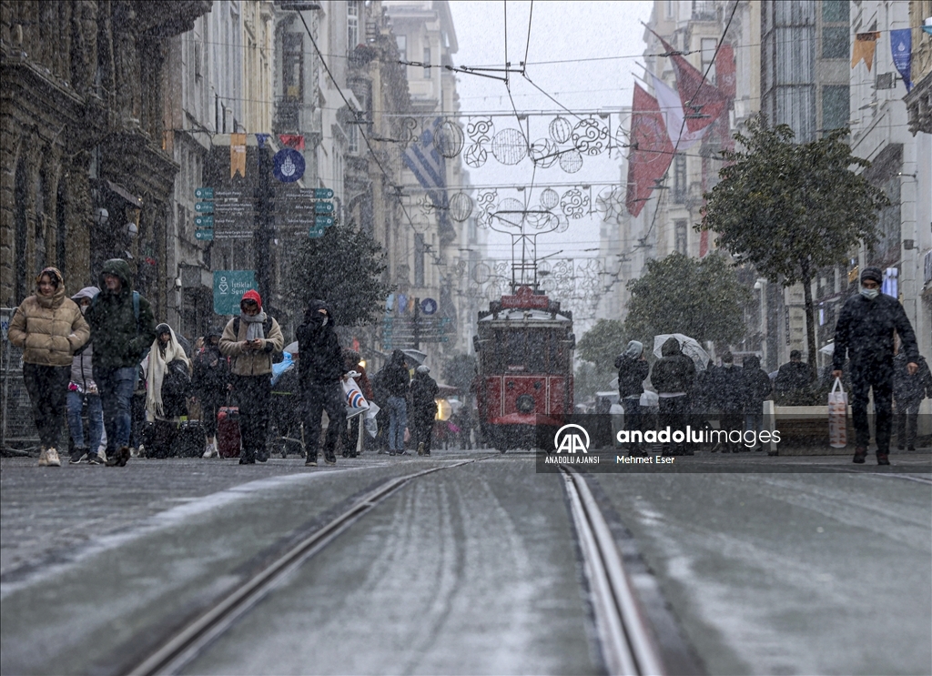 İstanbul'da kar yağışı