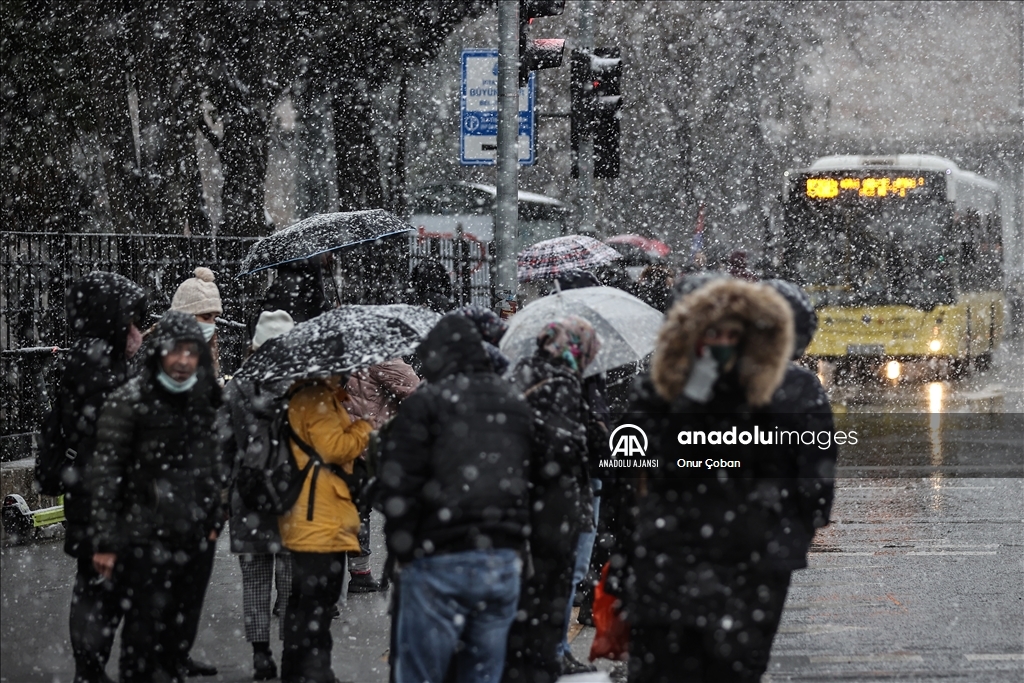 İstanbul'da kar yağışı