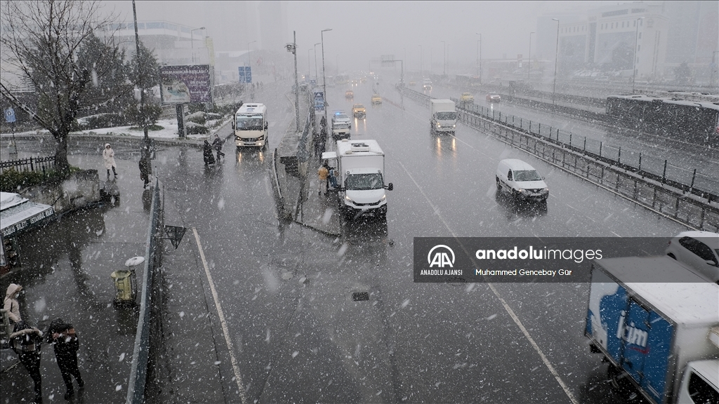 İstanbul'da kar yağışı