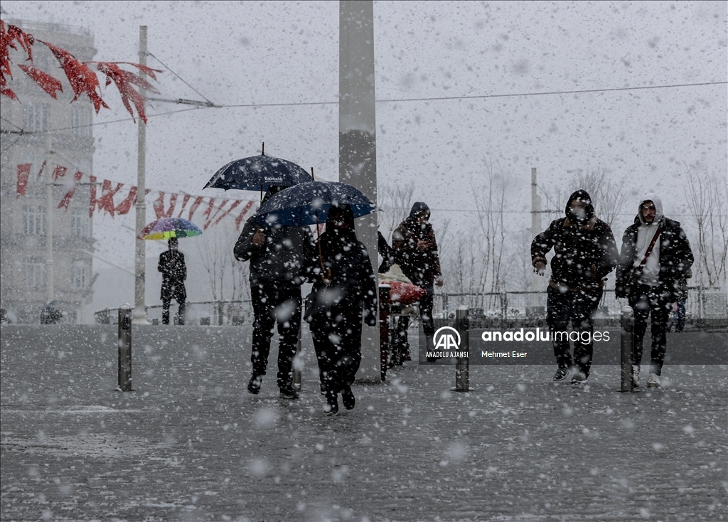 İstanbul'da kar yağışı
