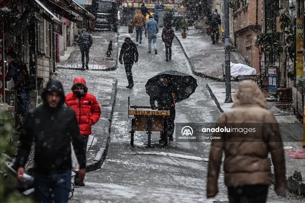 İstanbul'da kar yağışı
