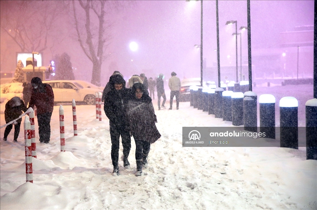 İstanbul'da kar yağışı