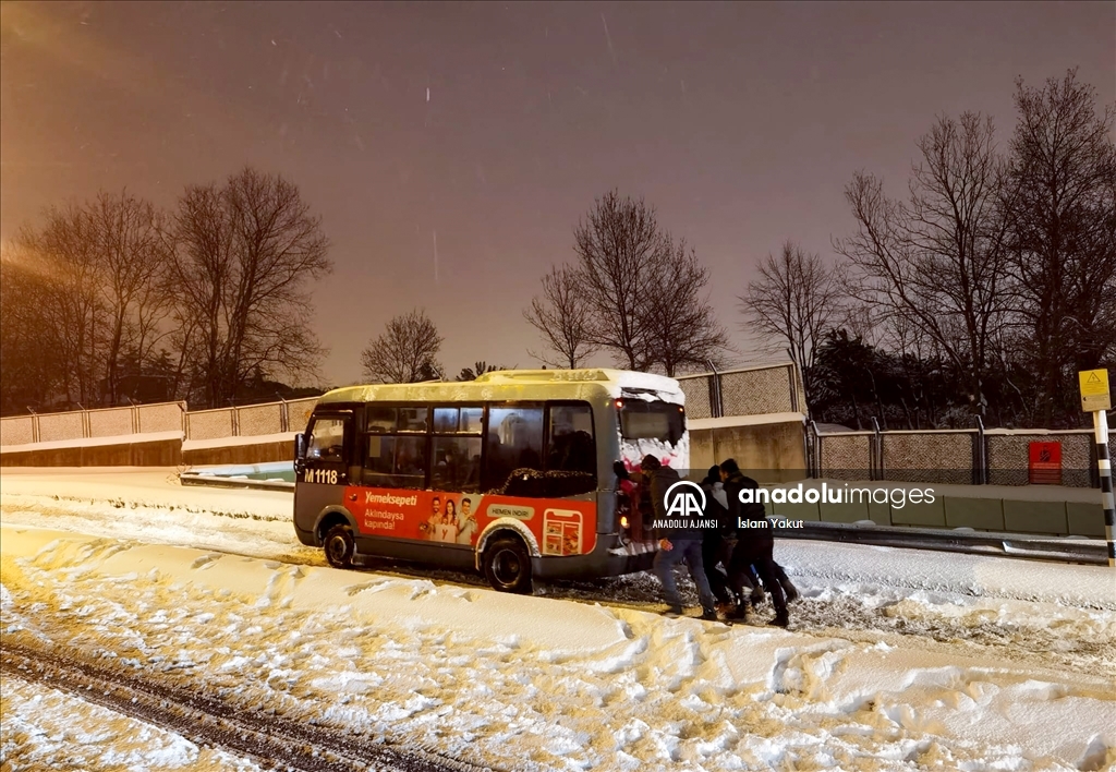 İstanbul'da kar yağışı