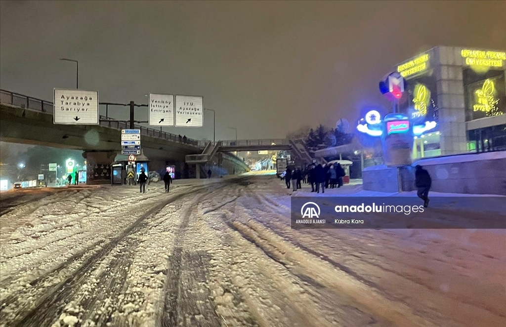 İstanbul'da kar yağışı