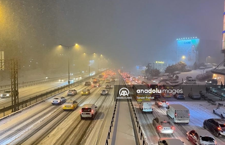 İstanbul'da kar yağışı