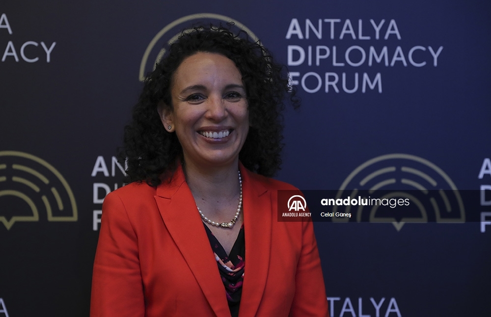 La encargada de negocios de la Embajada del Perú en Ankara, Patricia Durán, participa en el Foro de Diplomacia de Antalya, sur de Turquía