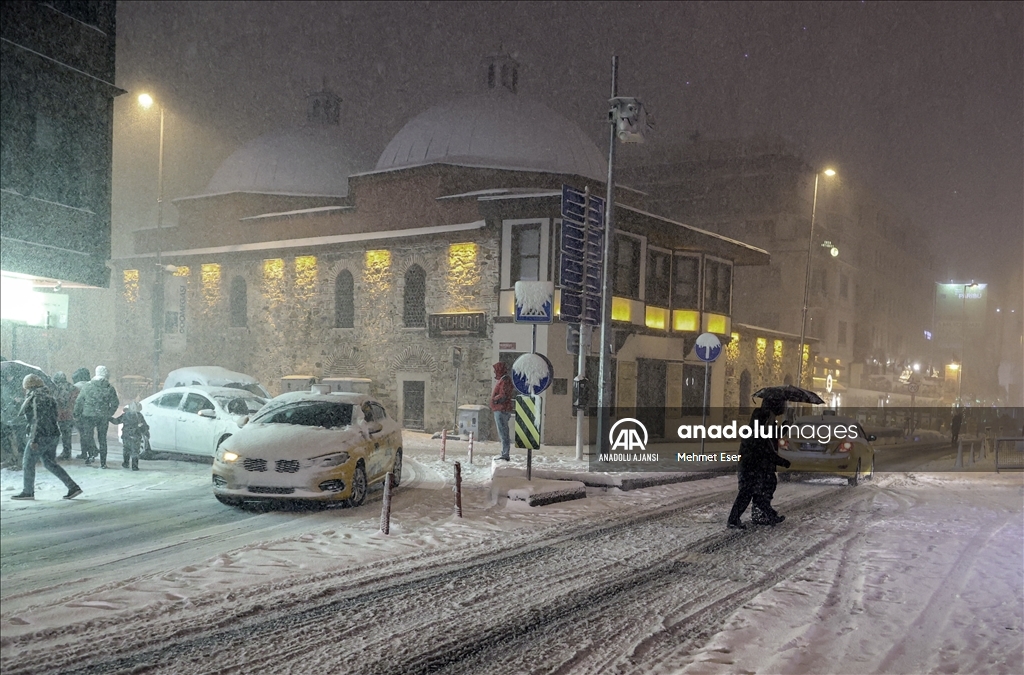 İstanbul'da kar yağışı