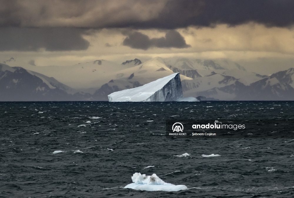 Témpanos de hielo se derriten debido al cambio climático en la Antártida