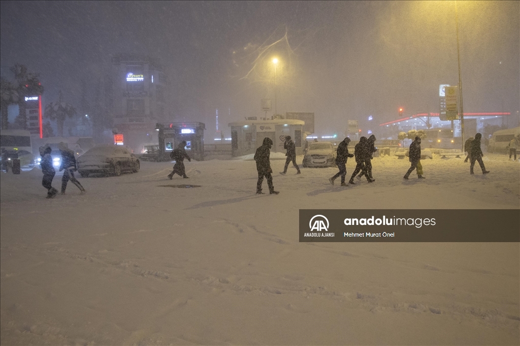 İstanbul'da kar yağışı