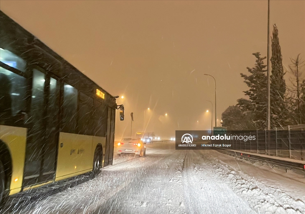 İstanbul'da kar yağışı