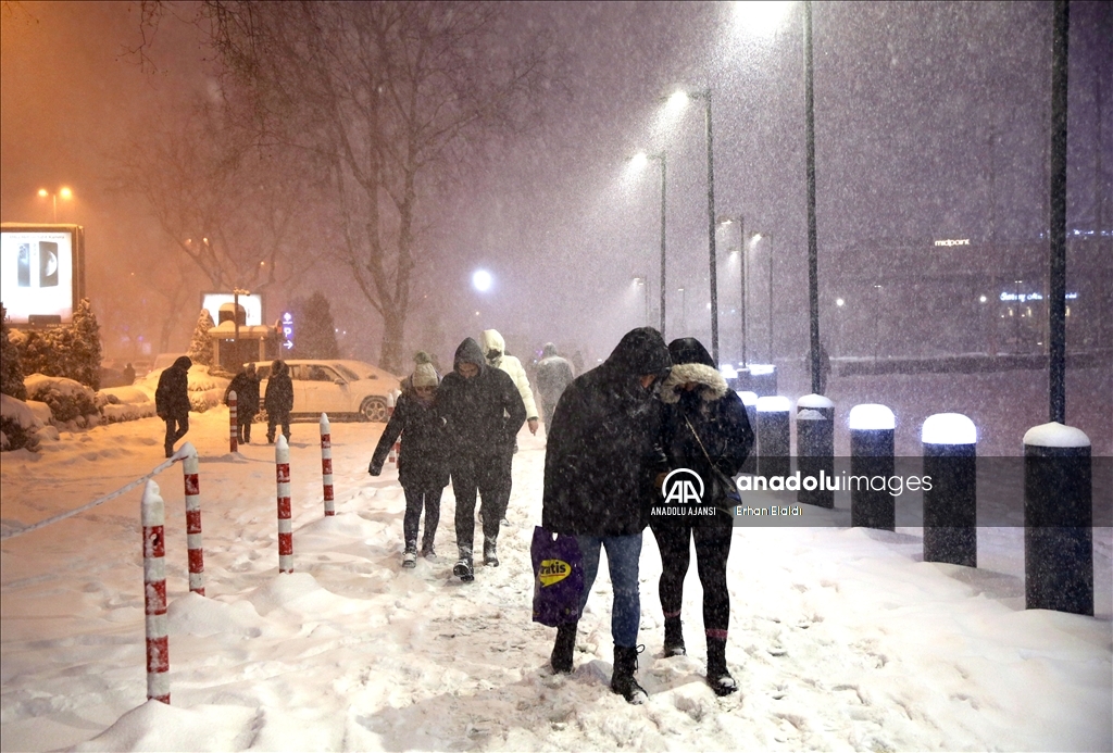 İstanbul'da kar yağışı