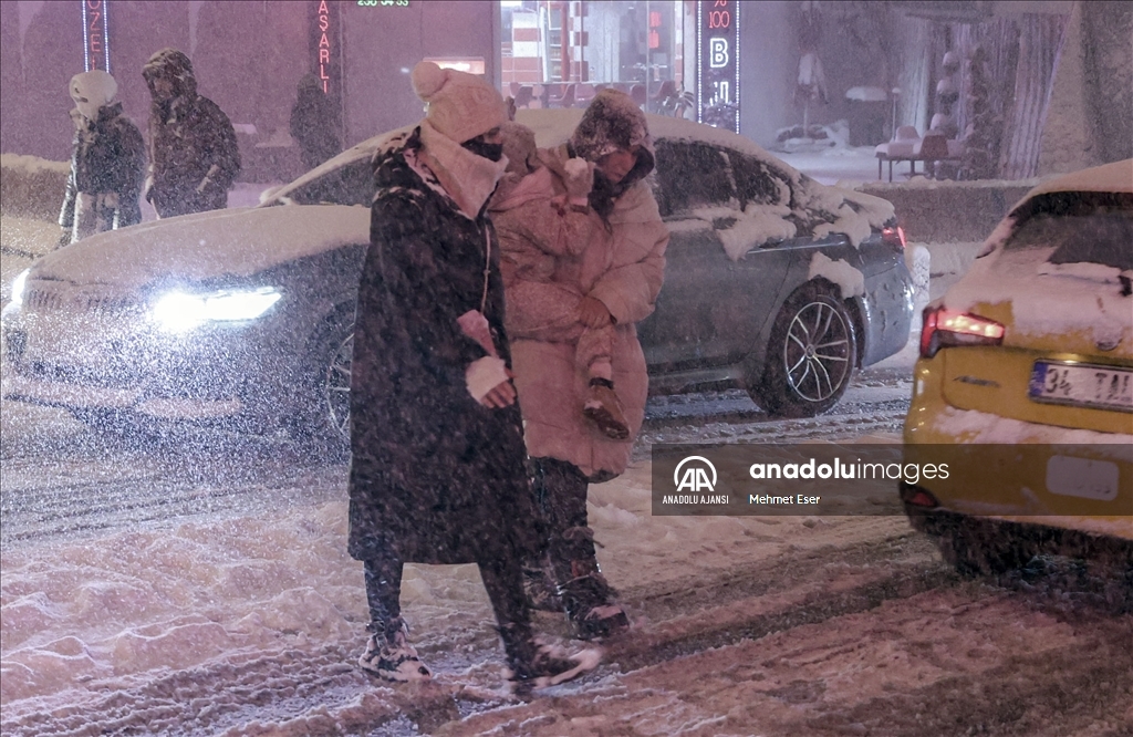 İstanbul'da kar yağışı