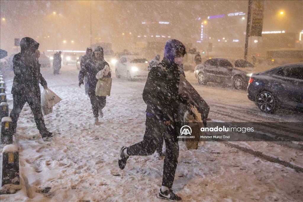İstanbul'da kar yağışı