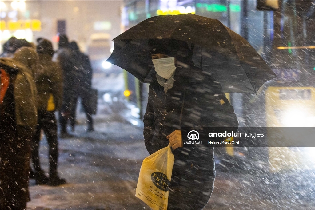İstanbul'da kar yağışı 
