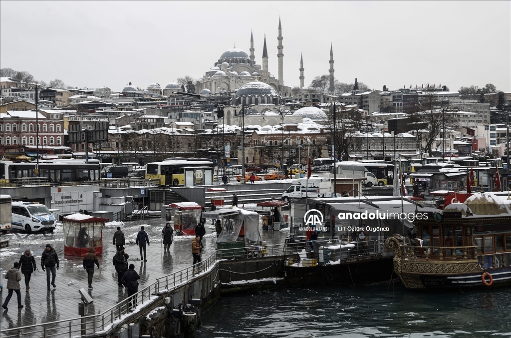 İstanbul'da kar yağışı