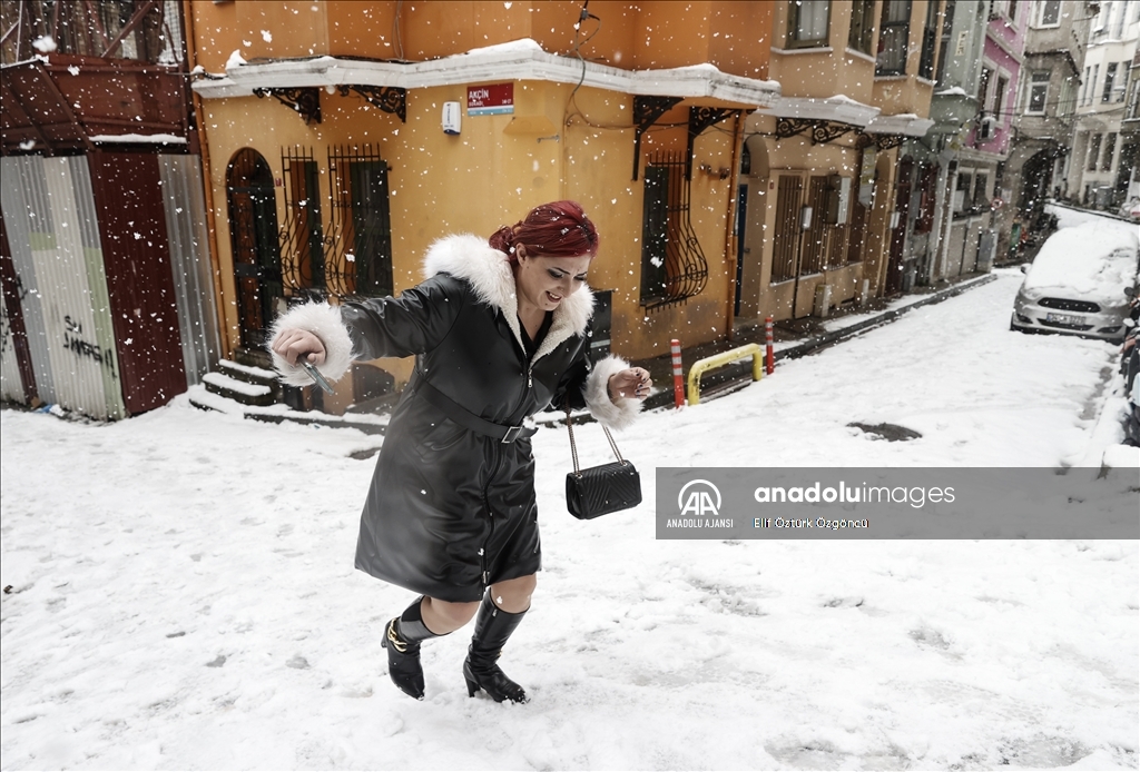 İstanbul'da kar yağışı