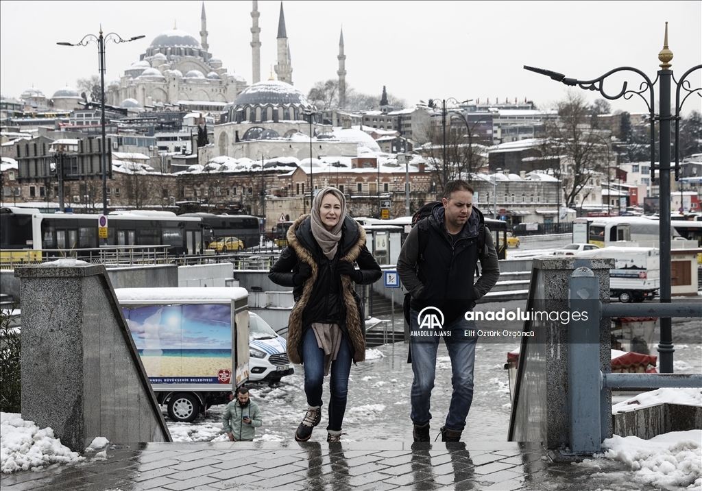 İstanbul'da kar yağışı