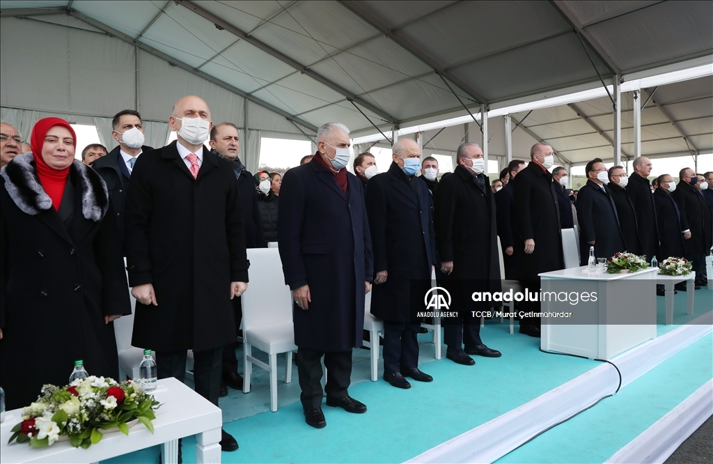 حضور اردوغان در مراسم افتتاحیه پل ‌«چاناک‌قلعه 1915»