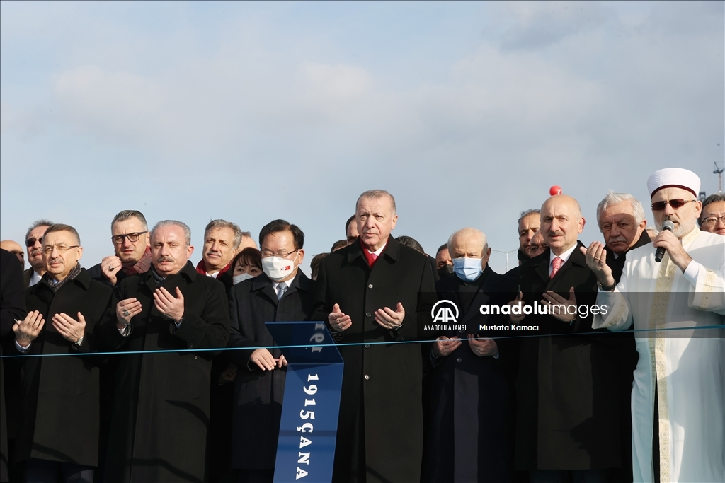 Cumhurbaşkanı Erdoğan, 1915 Çanakkale Köprüsü ve Malkara-Çanakkale Otoyolu açılış töreninde konuştu