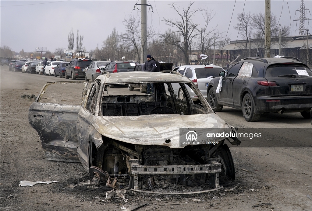 Evacuations from Mariupol in Ukraine