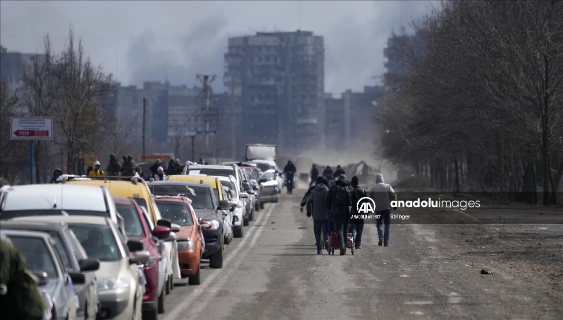 Evacuations from Mariupol in Ukraine