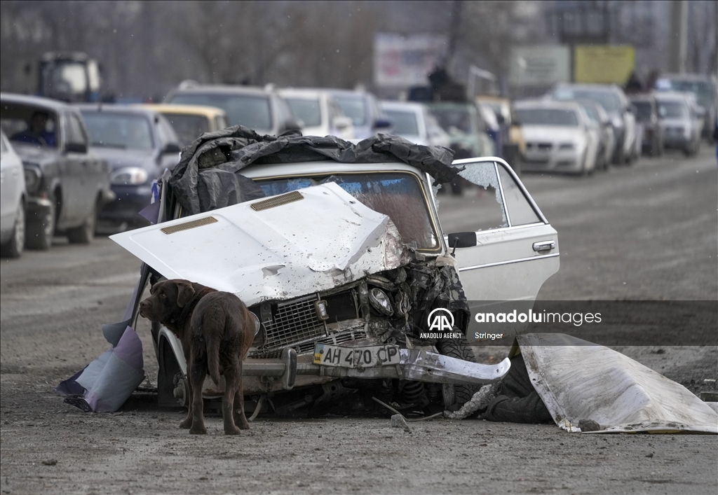 Evacuations from Mariupol in Ukraine