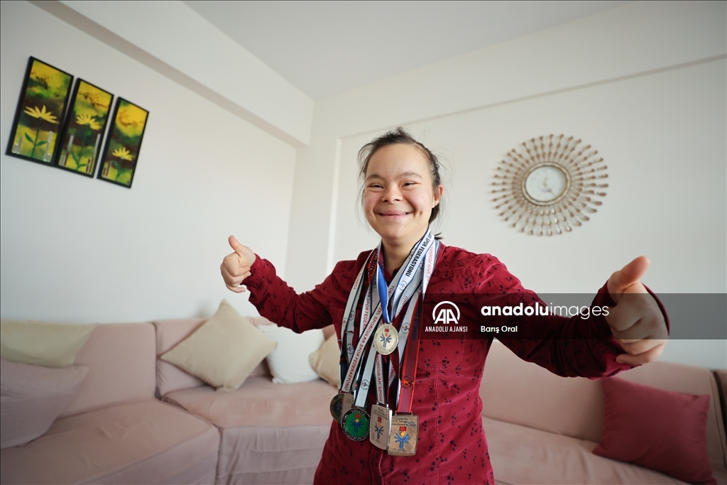 Devlet korumasındaki down sendromlu sporcular, başarı ve azimleriyle örnek oluyor