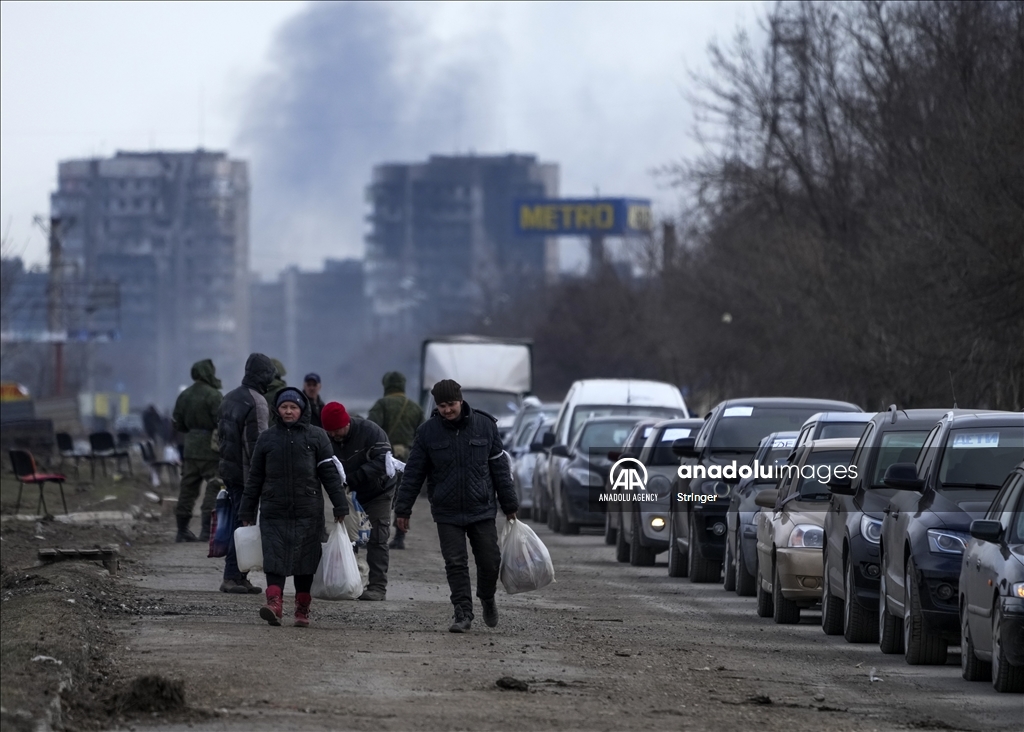 Evacuations from Mariupol in Ukraine
